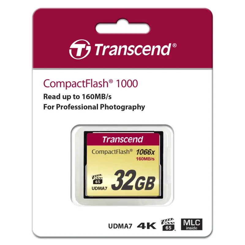 Transcend Compact Flash     32GB 1000x