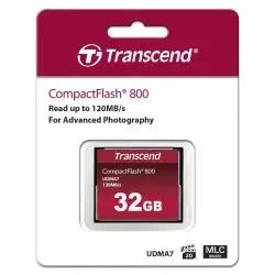 Transcend Compact Flash     32GB 800x