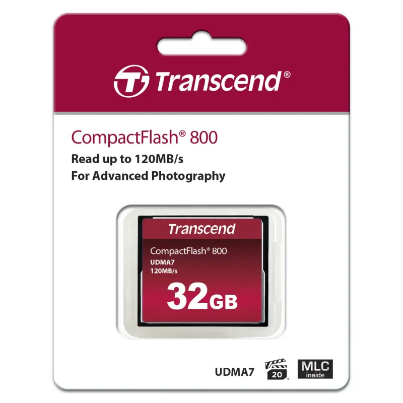 Transcend Compact Flash     32GB 800x