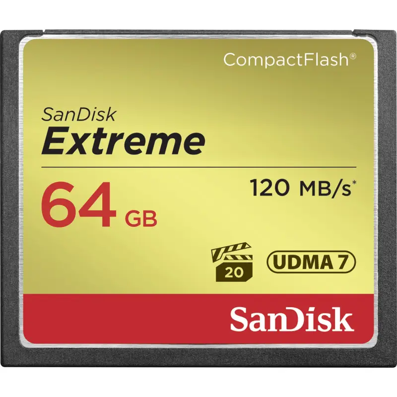 SanDisk Extreme CF          64GB 120MB/s UDMA7   SDCFXSB-064G-G46