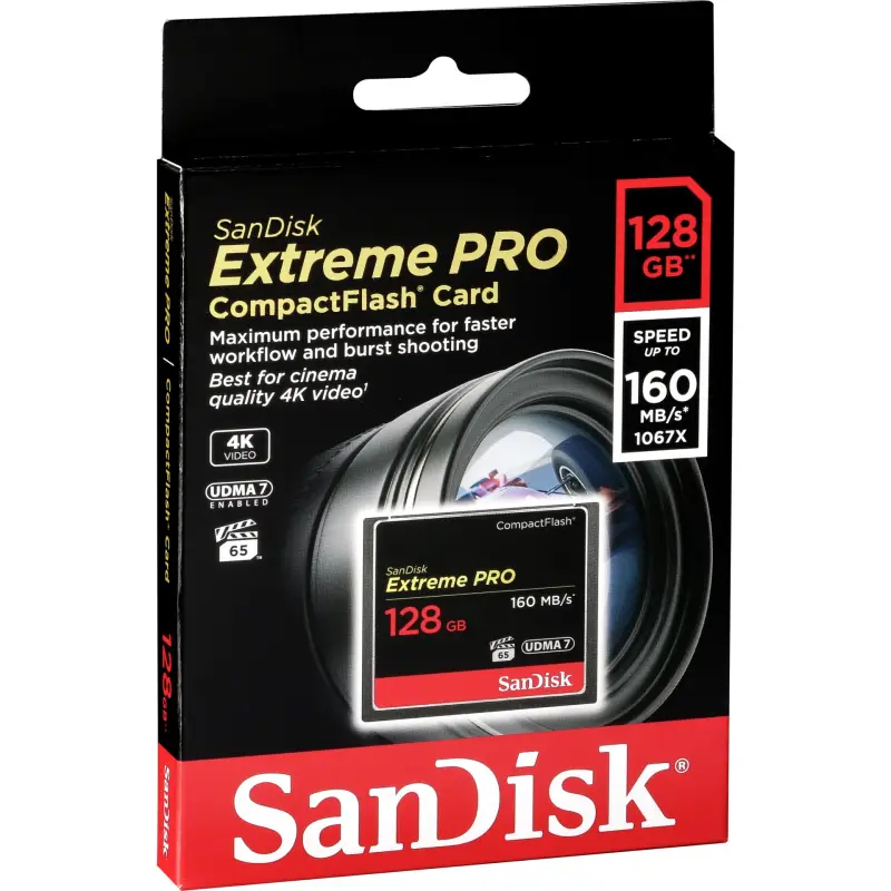 SanDisk Extreme Pro CF     128GB 160MB/s         SDCFXPS-128G-X46