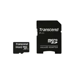 Transcend microSDXC         64GB Class 10 + SD Adapter