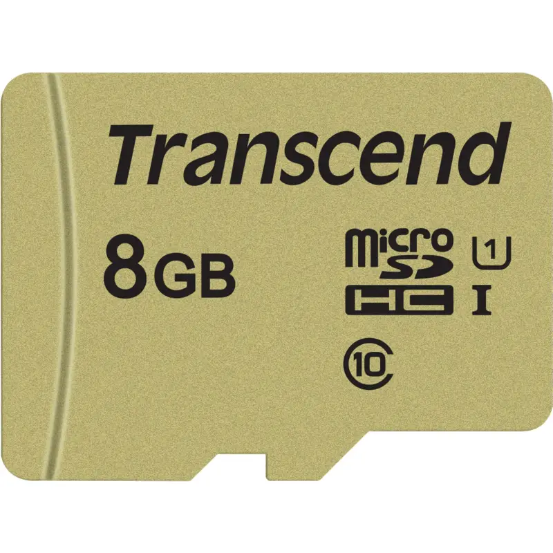 Transcend microSDHC 500S     8GB Class 10 UHS-I U1 + SD adapter