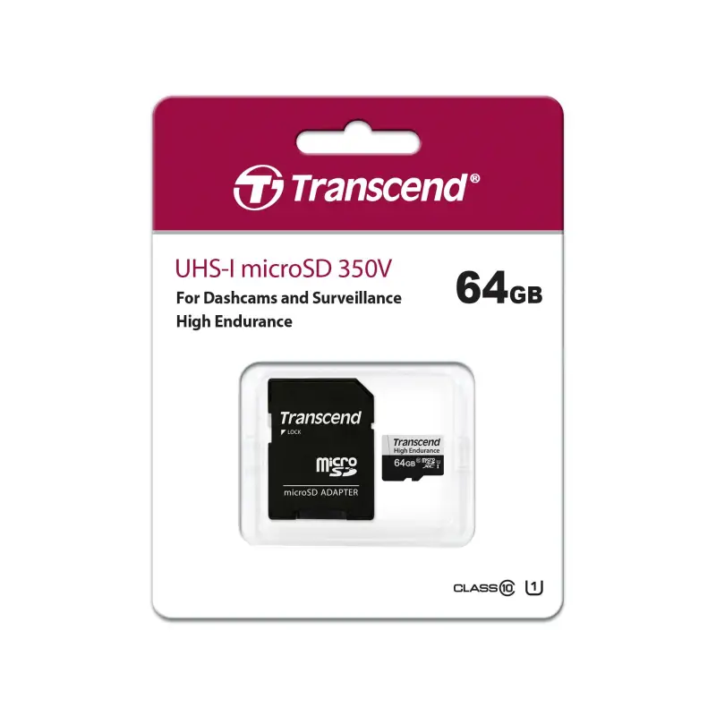 Transcend microSDXC 350V    64GB Class 10 UHS-I U1