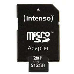 Intenso microSDXC Cards    512GB Class 10 UHS-I Premium