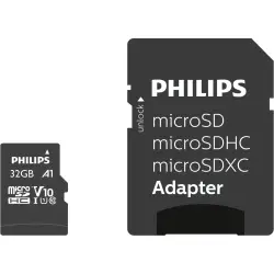 Philips MicroSDHC Card      32GB Class 10 UHS-I U1 incl. adapter