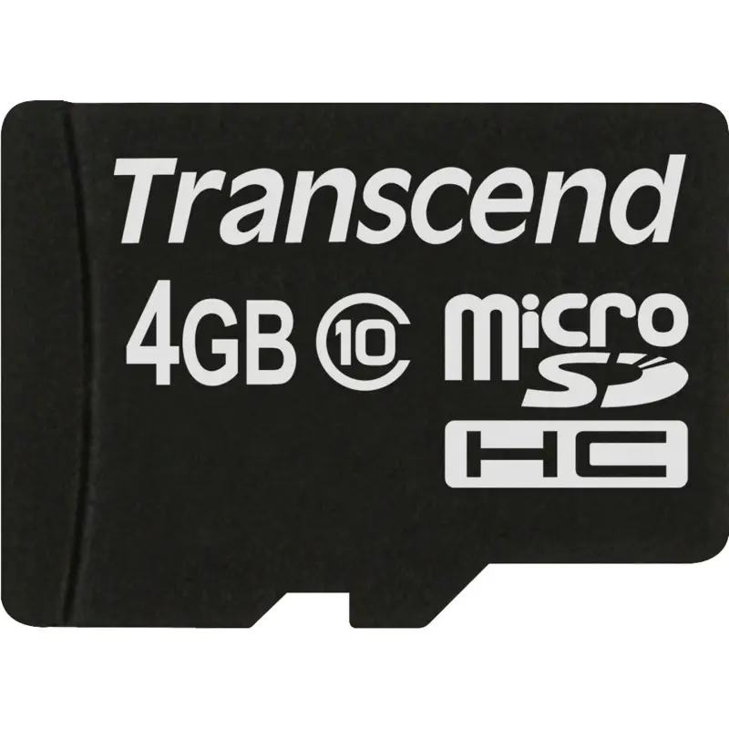 Transcend microSDHC          4GB Class 10