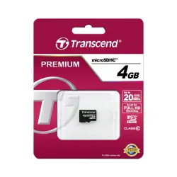 Transcend microSDHC          4GB Class 10