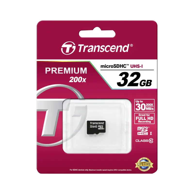 Transcend microSDHC         32GB Class 10