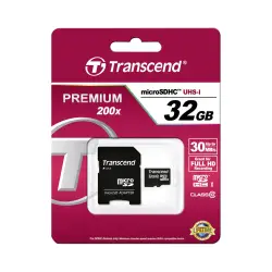 Transcend microSDHC         32GB Class 10 + SD-Adapter