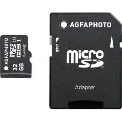 AgfaPhoto MicroSDHC UHS-I   32GB High Speed Class 10 U1 + adapter