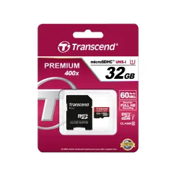 Transcend microSDHC         32GB Class 10 UHS-I 400x + adapter SD