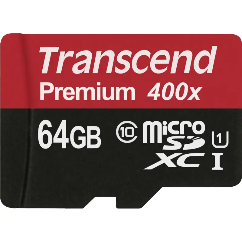 Transcend microSDXC         64GB Class 10 UHS-I 400x + adapter SD