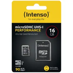 Intenso microSDHC           16GB Class 10 UHS-I U1 Performance