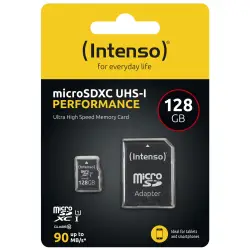 Intenso microSDXC          128GB Class 10 UHS-I U1 Performance