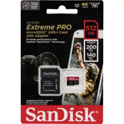 SanDisk microSDXC          512GB Extreme Pro A2 C10 V30 UHS-I U3