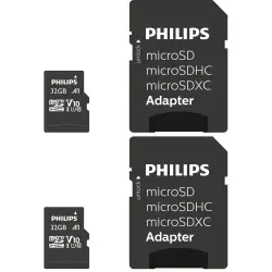 Philips MicroSDHC 2-Pack    32GB Class 10 UHS-I U1 incl. Adapter