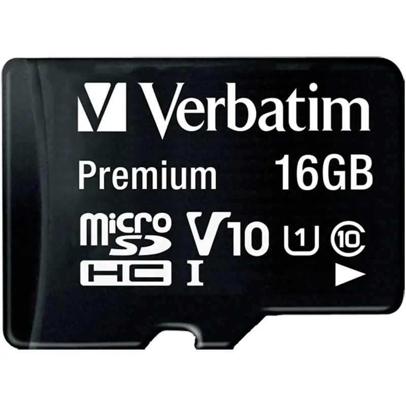 Verbatim microSDHC          16GB Class 10 UHS-I incl Adapt. 44082
