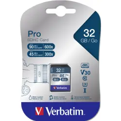 Verbatim SDHC Card Pro 32GB Class 10 UHS-I