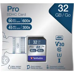Verbatim SDHC Card Pro 32GB Class 10 UHS-I