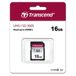 Transcend SDHC 300S         16GB Class 10 UHS-I U1