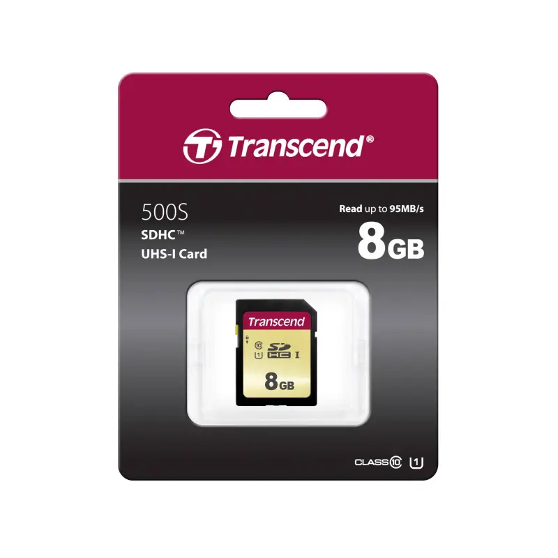 Transcend SDHC 500S          8GB Class 10 UHS-I U1