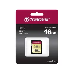 Transcend SDHC 500S         16GB Class 10 UHS-I U1 V30