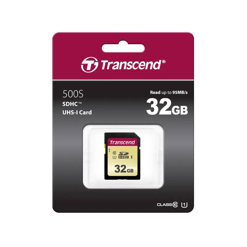 Transcend SDHC 500S         32GB Class 10 UHS-I U1 V30