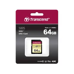 Transcend SDXC 500S         64GB Class 10 UHS-I U3 V30