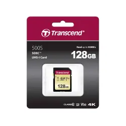 Transcend SDXC 500S        128GB Class 10 UHS-I U3 V30