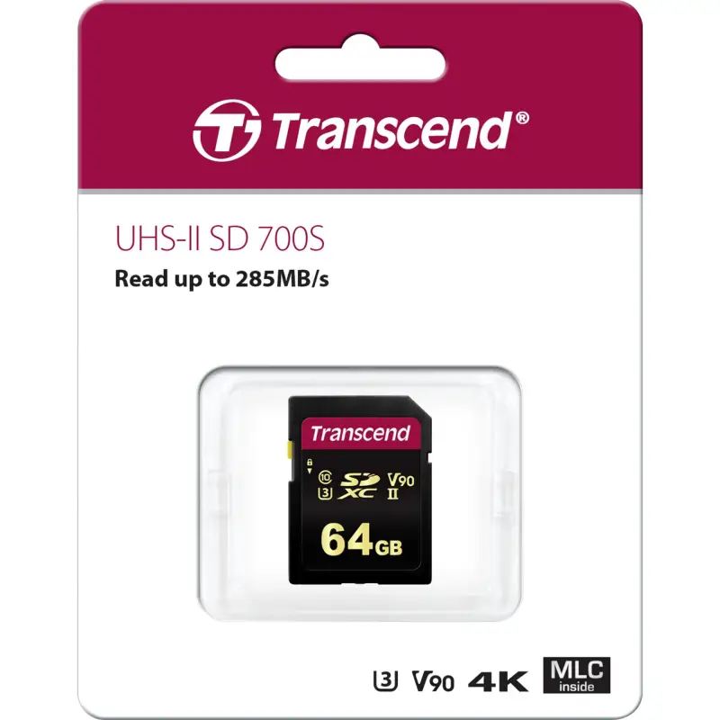 Transcend SDXC 700S         64GB Class 10 UHS-II U3 V90