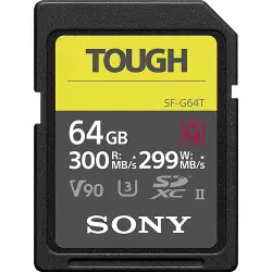 Sony SDXC G Tough series    64GB UHS-II Class 10 U3 V90
