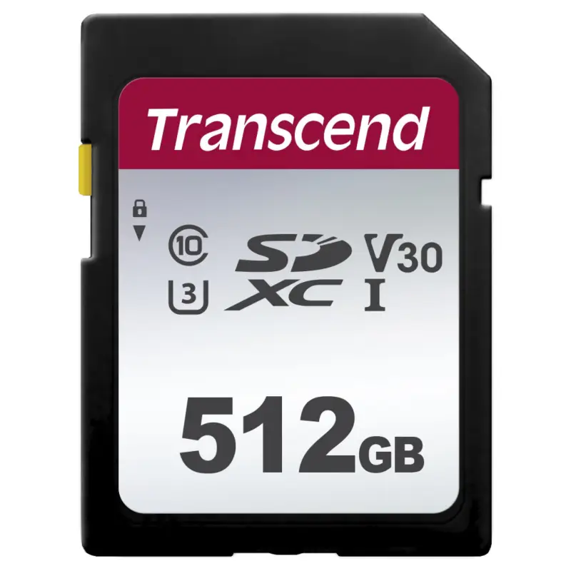 Transcend SDXC 300S        512GB Class 10 UHS-I U3 V30