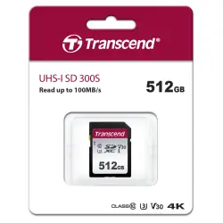 Transcend SDXC 300S        512GB Class 10 UHS-I U3 V30