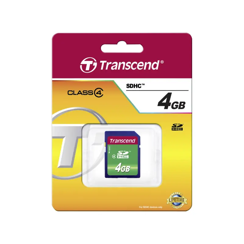 Transcend SDHC               4GB Class 4