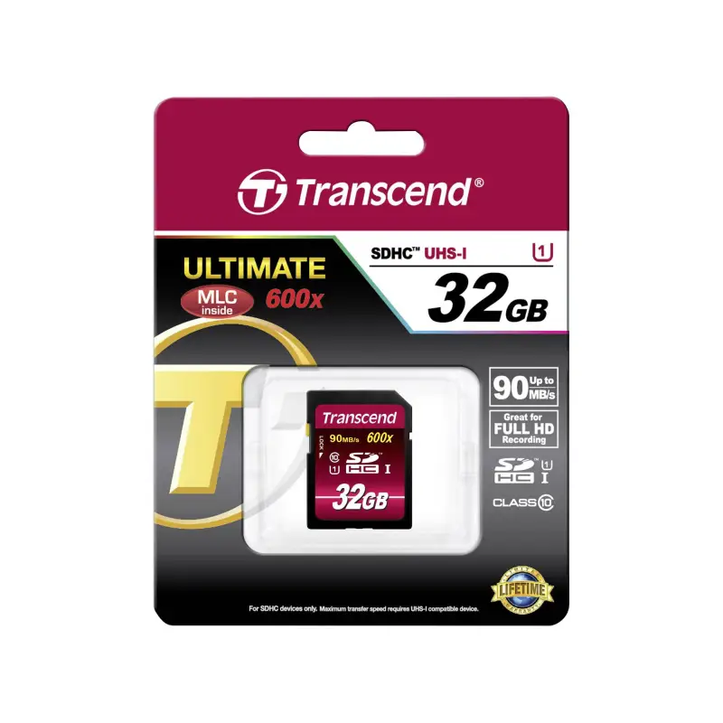 Transcend SDHC              32GB Class10 UHS-I 600x Ultimate