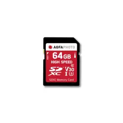 AgfaPhoto SDXC karta 64GB High Speed Class 10 UHS I U1 V30