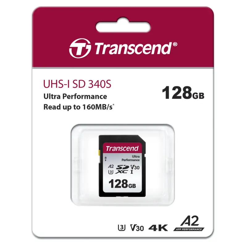 Transcend SDXC 340S        128GB Class 10 UHS-I U3 A2 V30