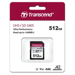 Transcend SDXC 340S        512GB Class 10 UHS-I U3 A2 V30