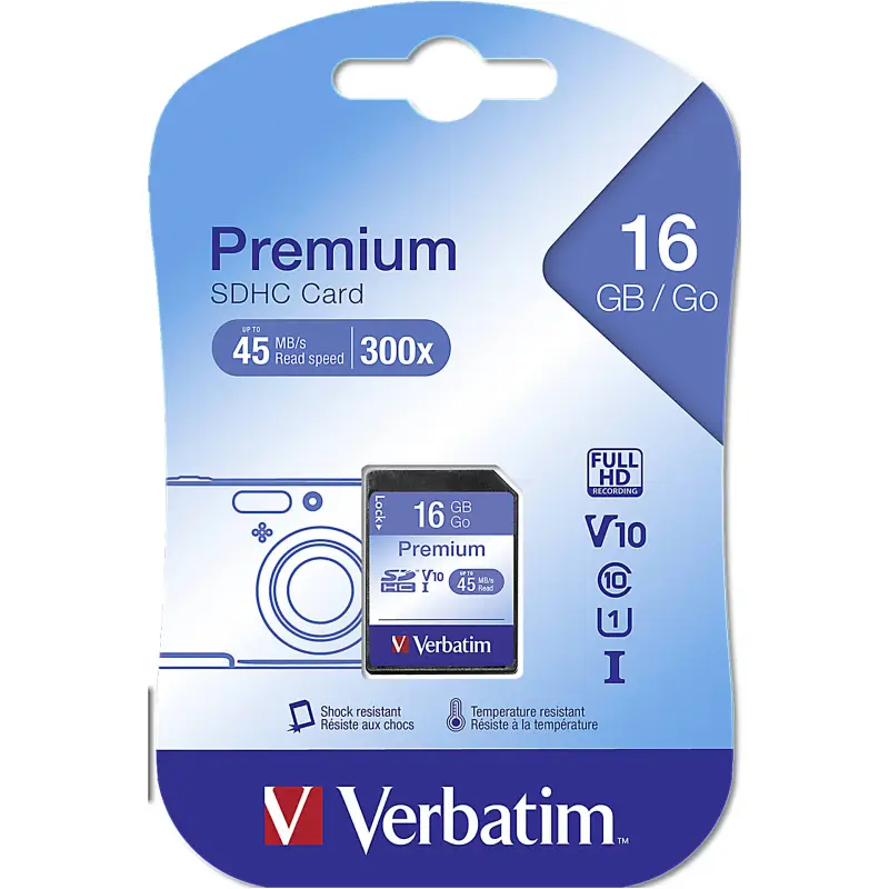 Verbatim SDHC karta 16GB Class 10