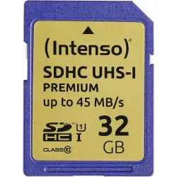 Intenso SDHC Card           32GB Class 10 UHS-I Premium