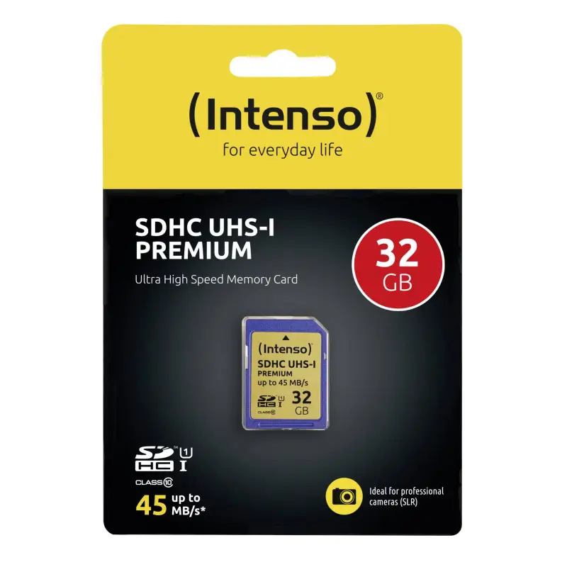 Intenso SDHC Card           32GB Class 10 UHS-I Premium