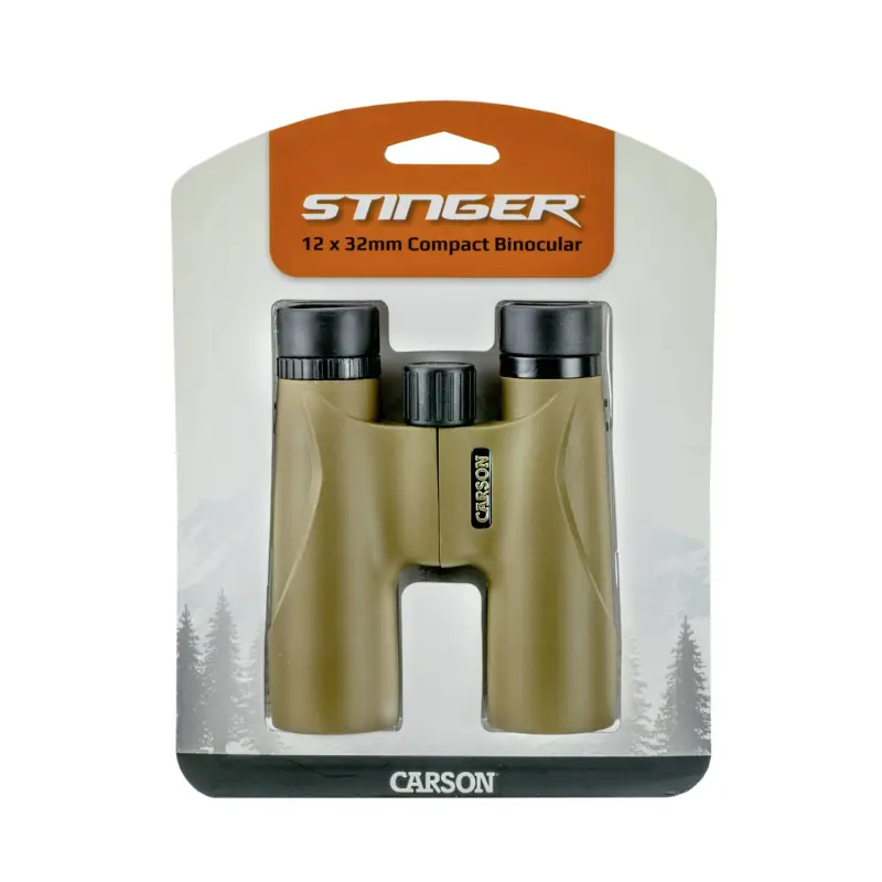 Carson Stinger 12x32 - Lornetka Terenowa Profesjonalna 12x Powiększenie, 32mm Średnica Obiektywu