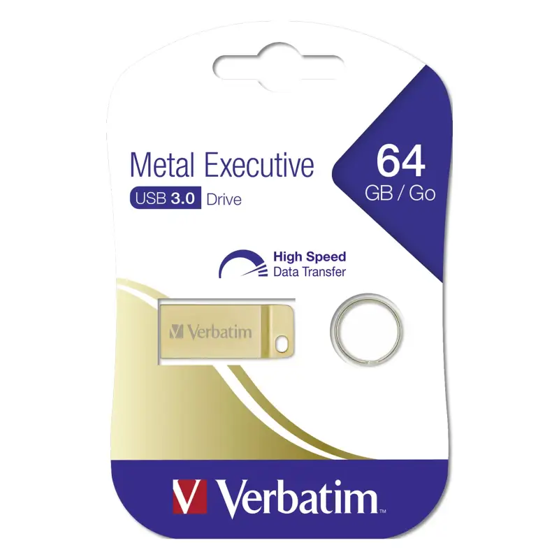 Verbatim metalowa Executive 64GB USB 3.0 zloty