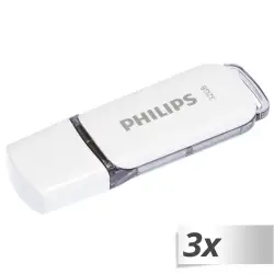Philips USB 2.0 3-Pack      32GB Snow Edition Shadow Grey