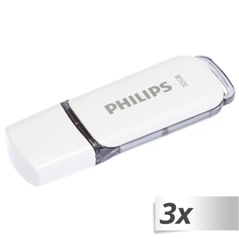 Philips USB 2.0 3-Pack      32GB Snow Edition Shadow Grey