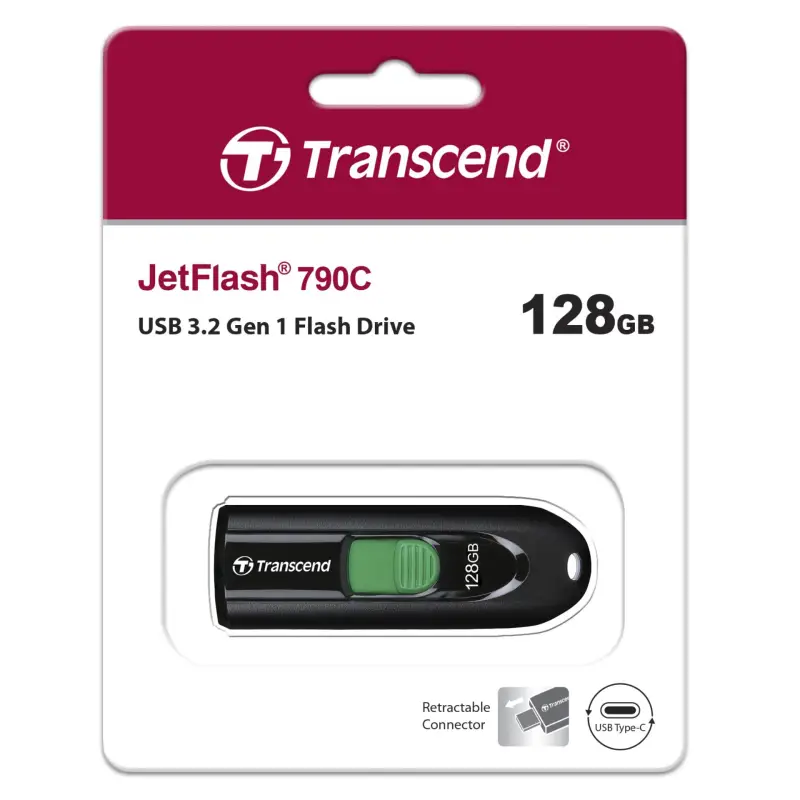 Transcend JetFlash 790     128GB USB 3.2 Type-C