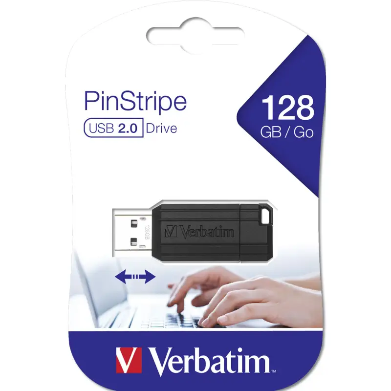 Verbatim Store n Go        128GB Pinstripe USB 2.0 black    49071