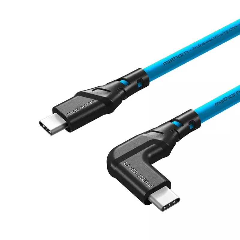 Kabel fotograficzny Mathorn MTC-511 5m 10Gbps 60W USB C-C90 ArcticBlue