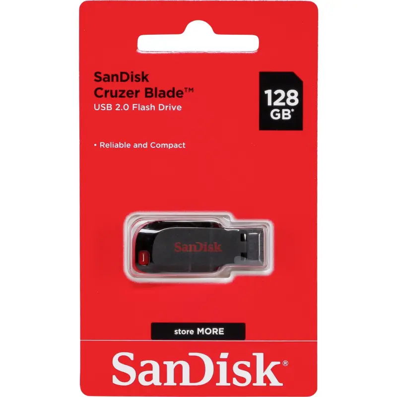 SanDisk Cruzer Blade       128GB SDCZ50-128G-B35